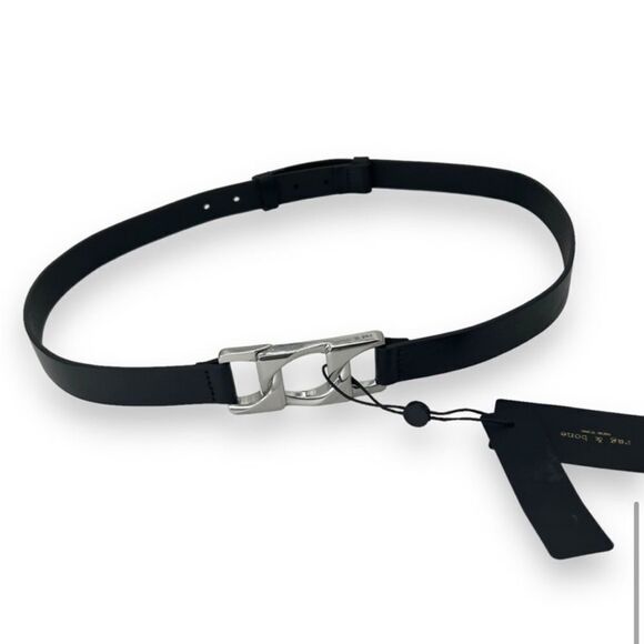 Rag & Bone Olympus Black Leather Belt